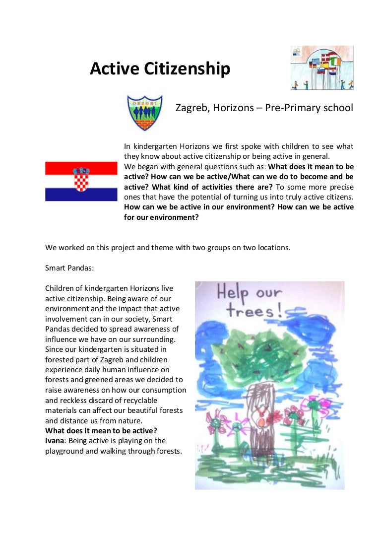 Active citizenship project ideas picture