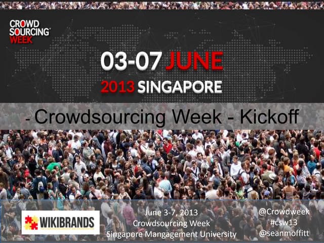 Crowdsourcing Week - Sean Moffitt O...