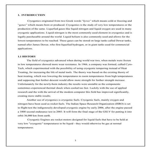 Crogenic rocket engine