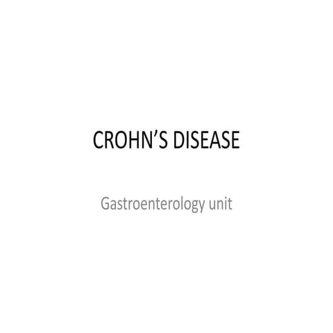 Crohn’s disease