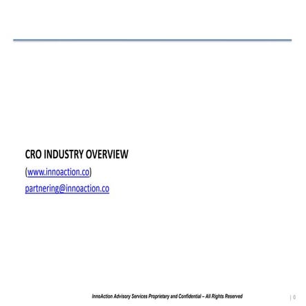 CRO Industry Overview
