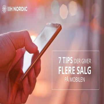 Yasamin Malikshahi om 7 tips til mobilsalg - december 2019
