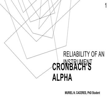 Cronbach's alpha is a way of assessing reliability by comparing the ...