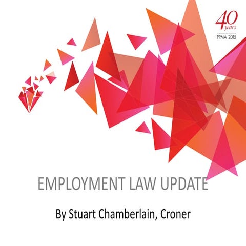 PPMA Annual Seminar 2015 - Employment Law Session for PPMA
