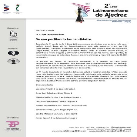 Cronica ronda-4-copa-latinoamericana-de-ajedrez-uruguay