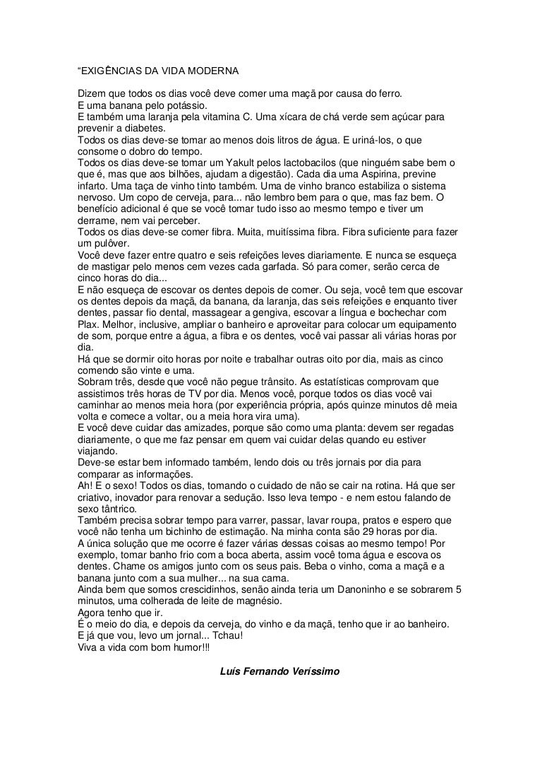 Crônica de Luís Fernando Veríssimo