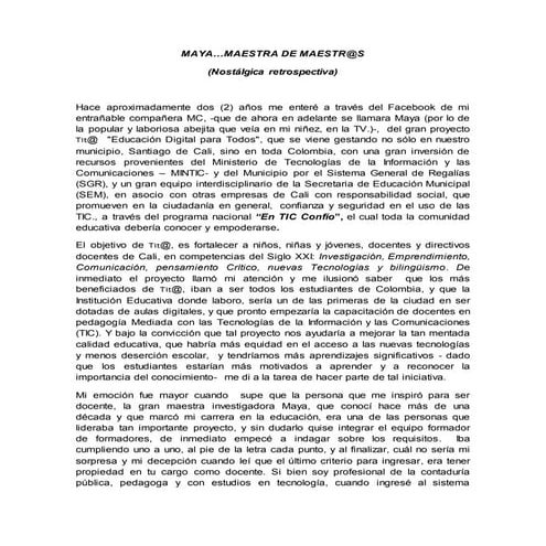 Cronica en retrospectiva