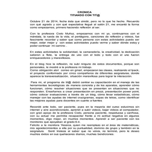 Cronica titiando con tit