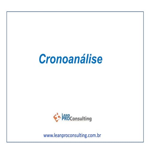 Apostila CRONOANÁLISE