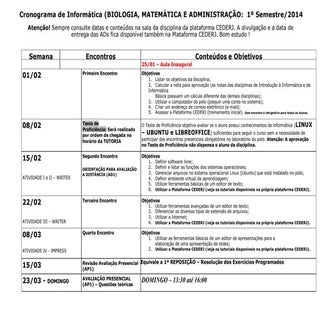 Cronograma 2014 informatica
