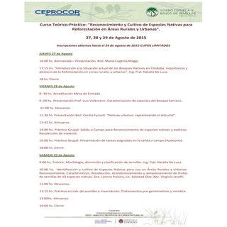 Cronograma 7º taller nativo agosto 15