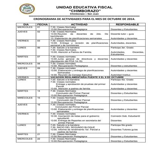 Cronograma+octubre+2014