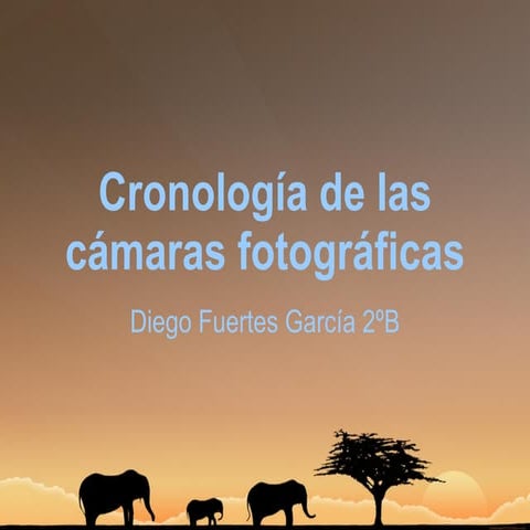 Cronología de las cámaras fotográficas