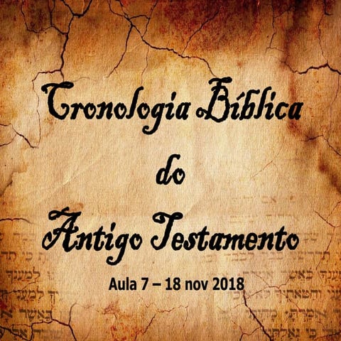 cronologia do novo testamento e antigo testamento