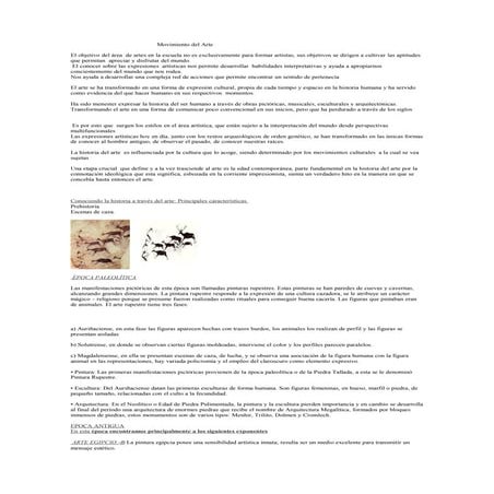 Cronología del Arte- edades (resumen)