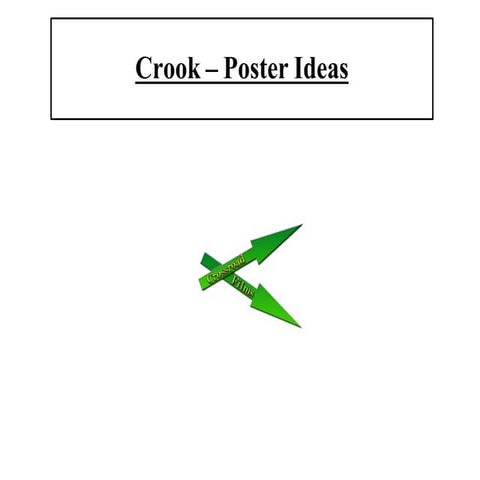 Crook Film Poster Ideas - 2