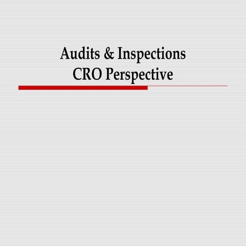 Cro perspectives