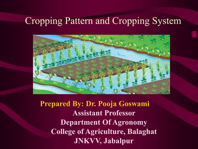 Cropping system ppt 1