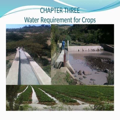 Crop water requirment.and factor affecting crop water