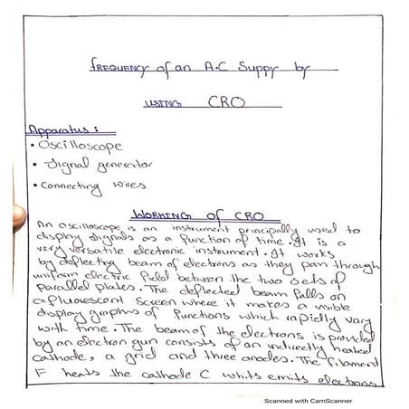 cathode ray oscilloscope (CRO)