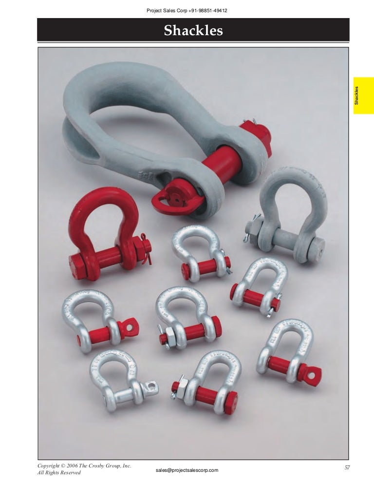 Crosby Shackles from Project Sales Corp, Vizag