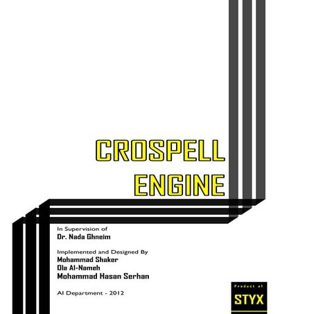 CROSPELL ENGINE, A Natural Language Processing Approach - Documentation