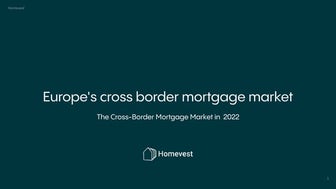 The market for cross-border mortgages in Europe