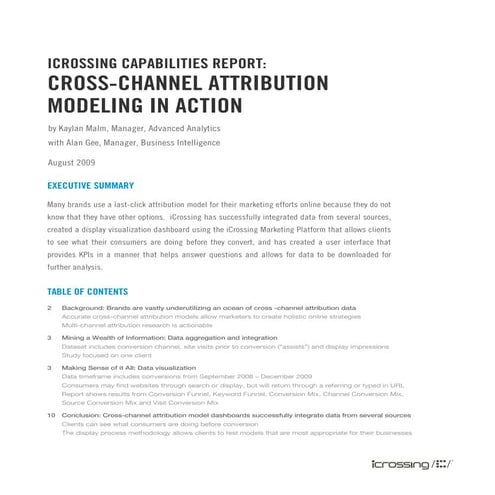 Cross Channel Attribution Modeling In Action