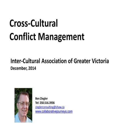 Cross Cultural Conflict Management