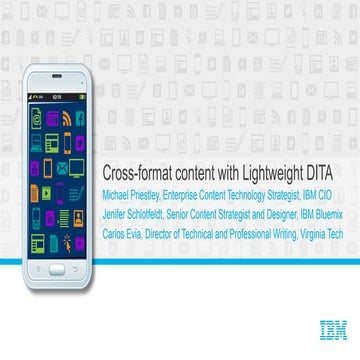 Cross-format content with Lightweight DITA