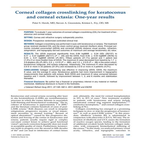 Corneal collagen cross linking | PPTX