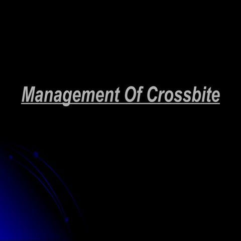 Crossbite management santosh (2)