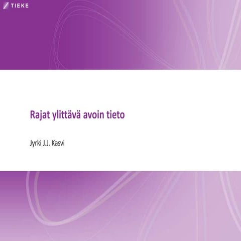 Rajat ylittävä avoin tieto