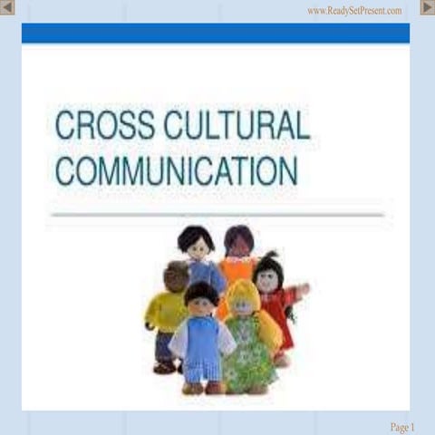 Cross-cultural communication