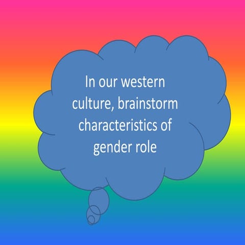 A2 Cross cultural  research into gender roles