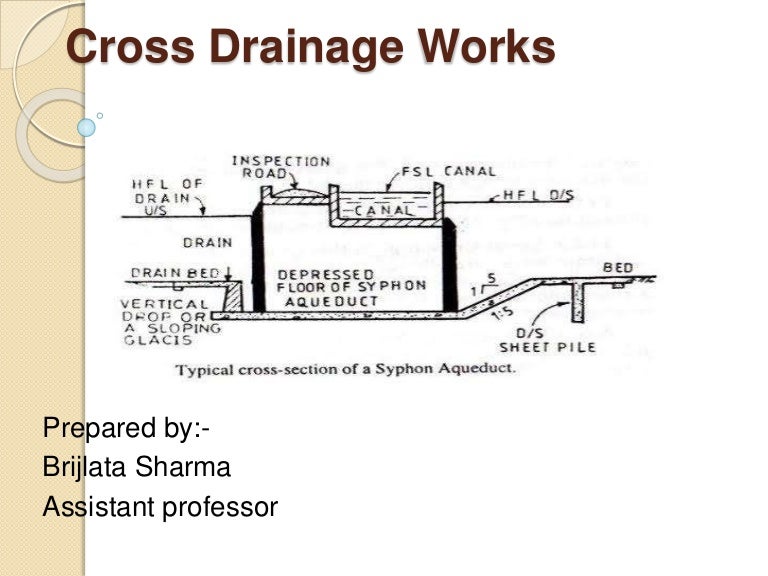Cross drainage works