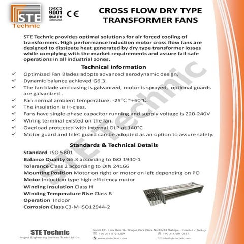 Cross flow dry type transformer fans | PDF