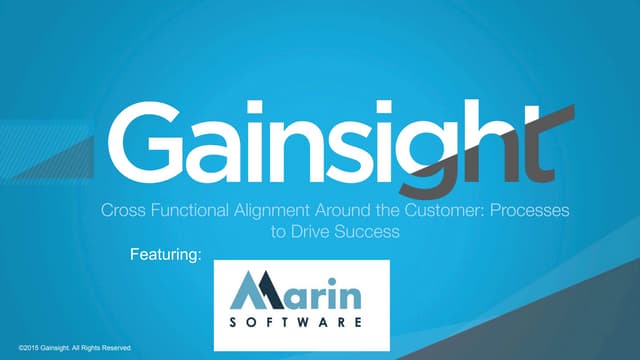 Cross Functional Alignment Around the Customer Processes to Drive Success