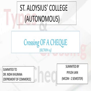 Crossing OF A CHEQUE.pptx