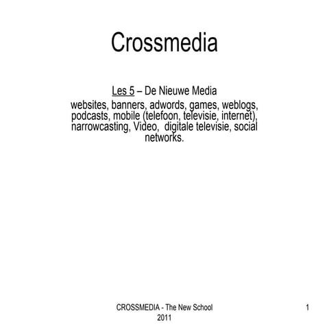 Crossmedia 3