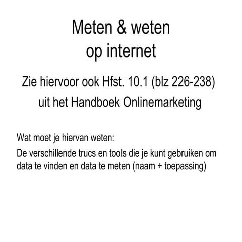 Crossmedia Les 17 Meten & Weten