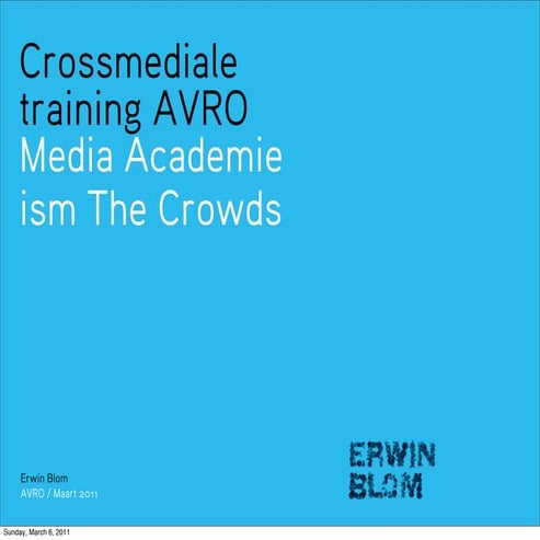 Crossmediatraining AVRO