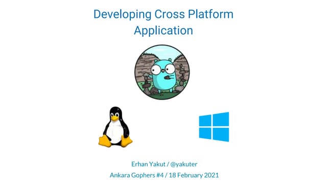 Developing Cross Platform Applications with Golang
