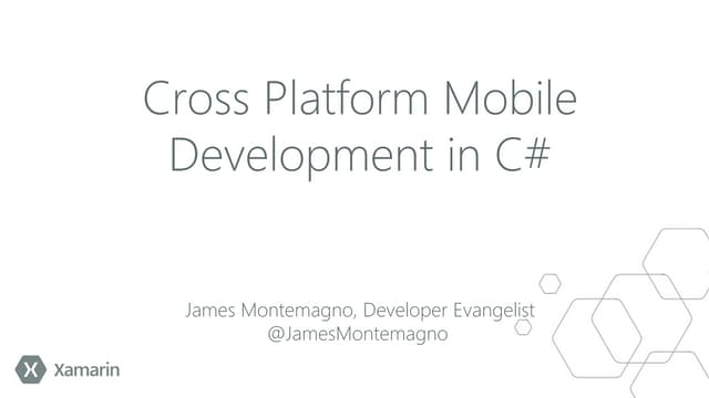 Cross Platform Mobile Development in C#