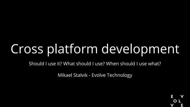 Cross platform development