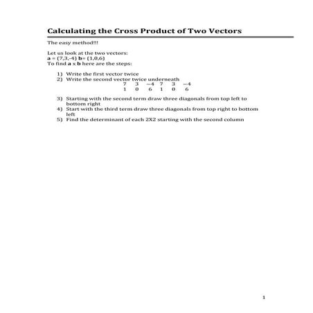 Cross product