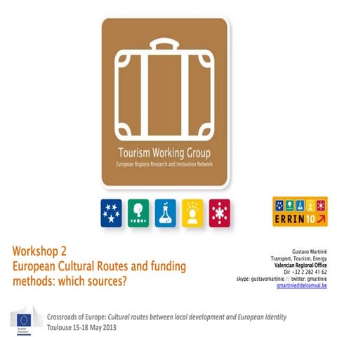 European Cultural Routes and funding methods: which sources? | PPTX