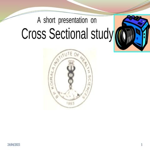 Cross Sectional Study Design........pptx