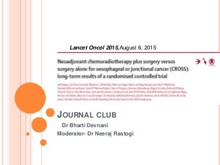 Cross trial esophagus updated result