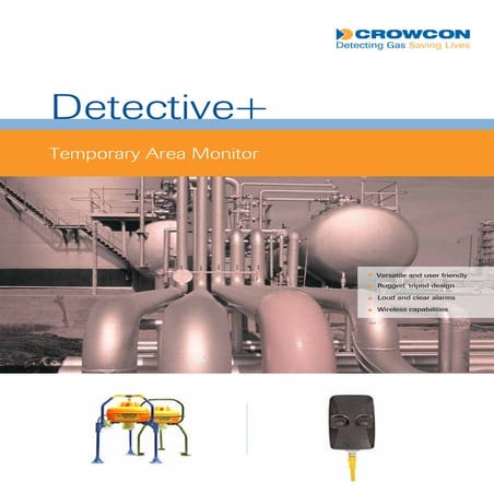 Crowcon Detective+ Portable Gas Detector - Spec Sheet